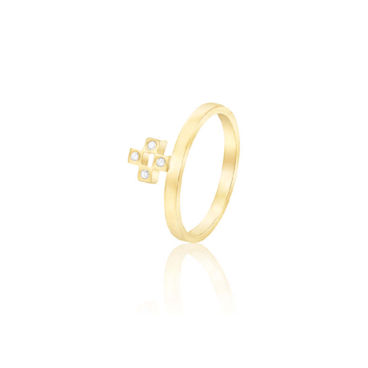 Anel La Cité - Cruz 18k
