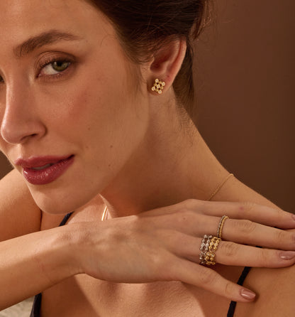 Anel Orbe Maleável 18k