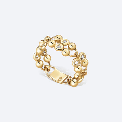 Anel Orbe Maleável 18k