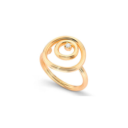 Anel Sunset Pink Ring 18k
