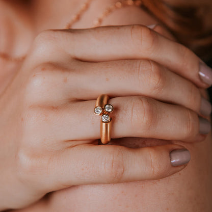 Anel Trilogia 18k