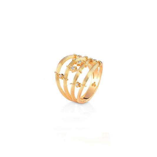 Anel Way Brilhantes 18k