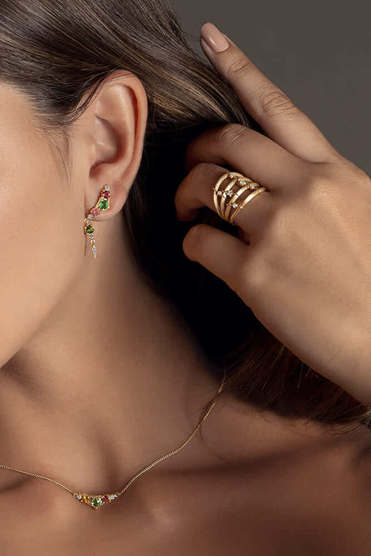 Anel Way Brilhantes 18k