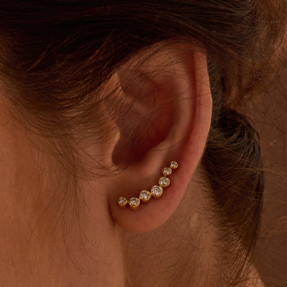 Brinco Earcuff Trilha 18k