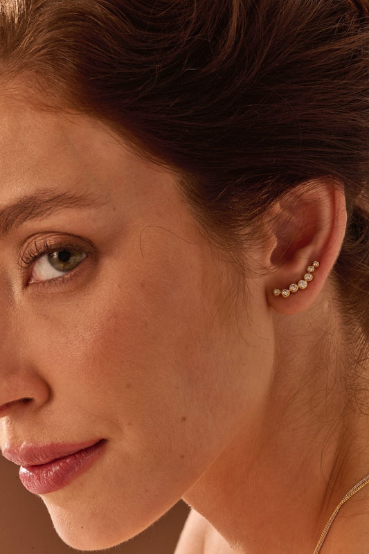 Brinco Earcuff Trilha 18k