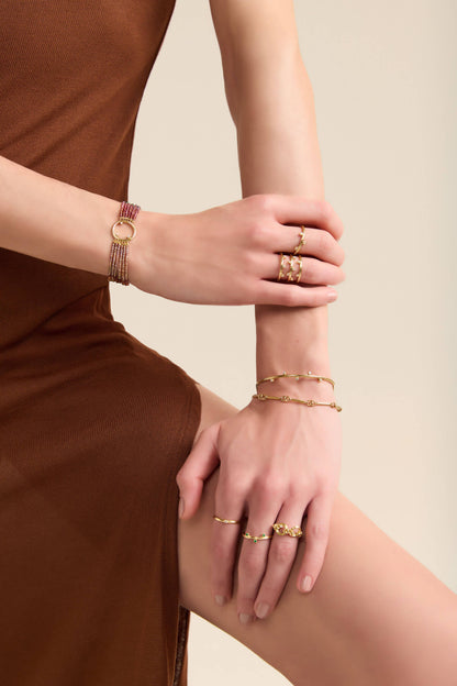 Bracelete Flow com Brilhantes 18k