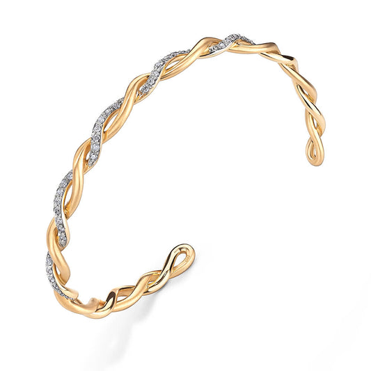 Bracelete Nós Brilhantes 18k