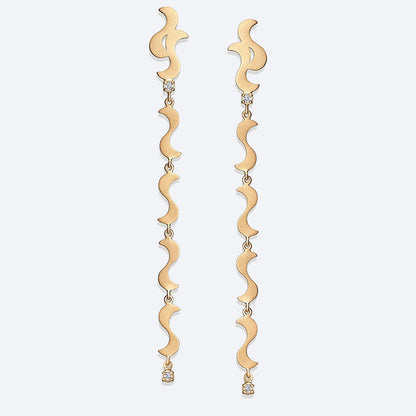 Brinco Bossa Longo 18k