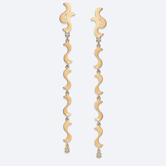 Brinco Bossa Longo 18k