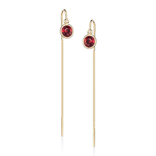 Brinco Anzol Citrino Whisky 18k