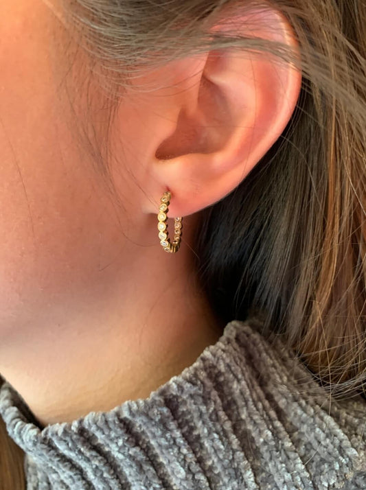 Brinco Argola Glow Petit 18k