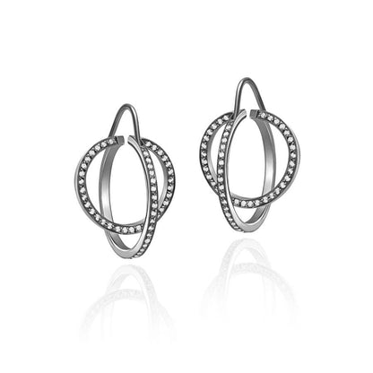 Brinco Argola Órbitas Square 18k