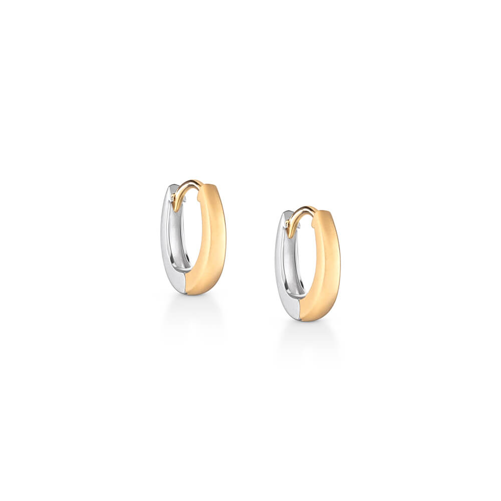 Brinco Argolinha Duo 18k