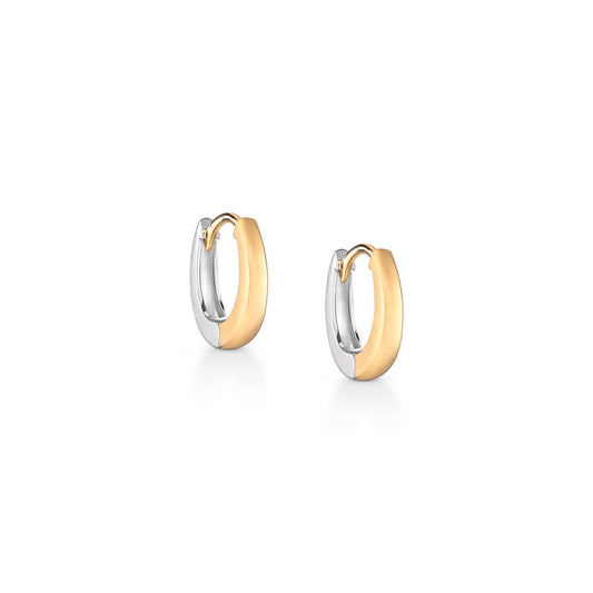 Brinco Argolinha Duo 18k