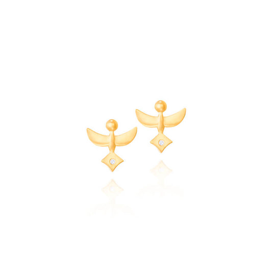 Brinco Asas de Anjo 18k