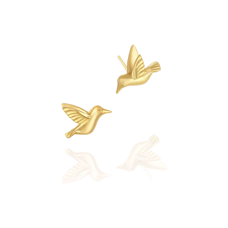 Brinco Beija-Flor 18k