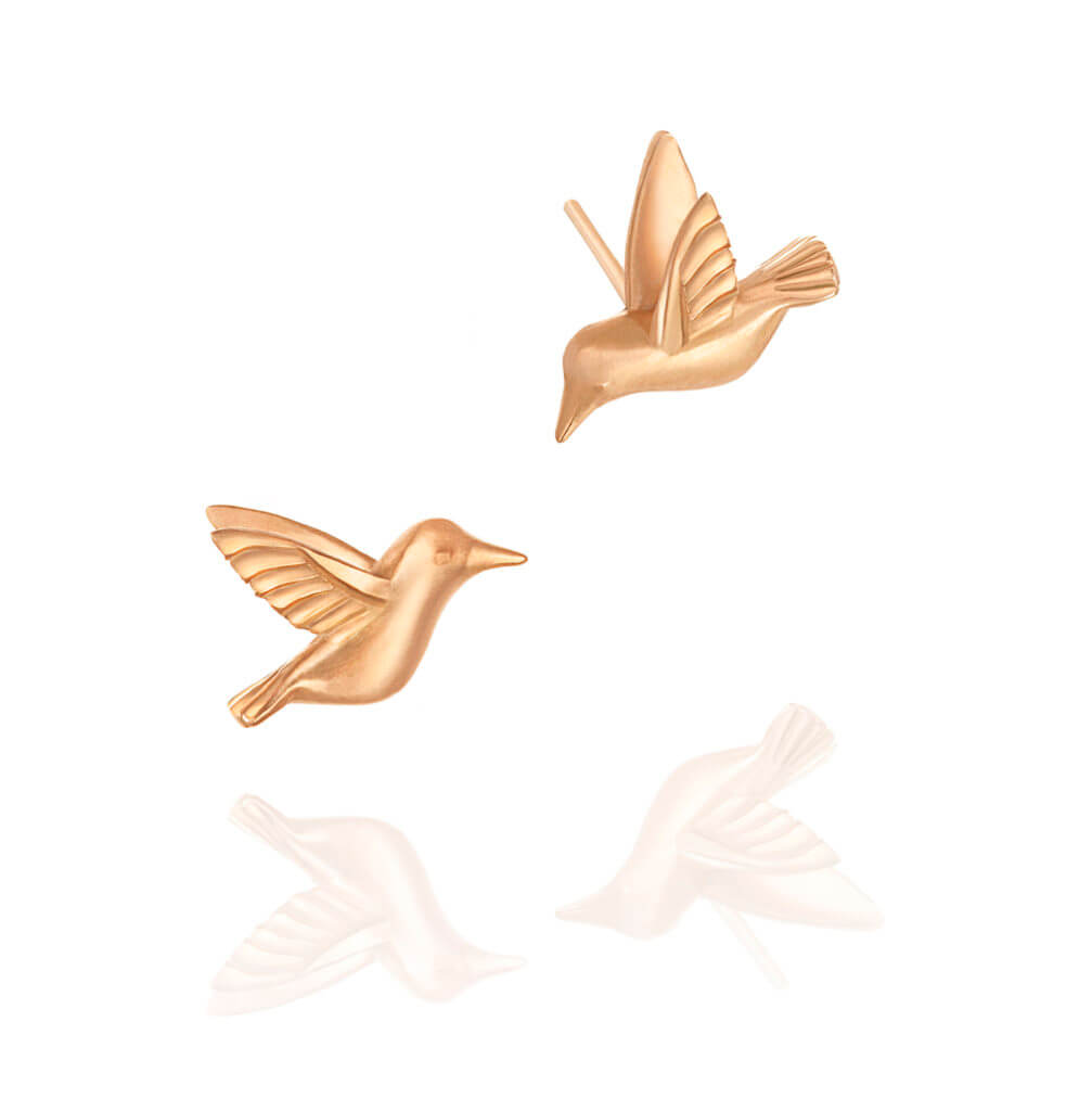 Brinco Beija-Flor 18k