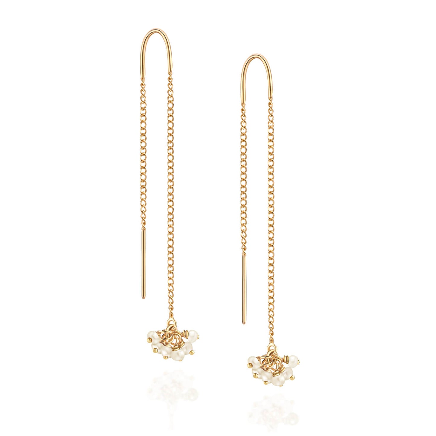 Brinco Cachinho Pérola 18k