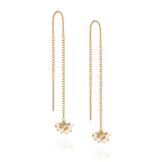 Brinco Cachinho Pérola 18k