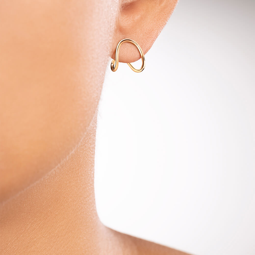 Brinco Dobra 18k