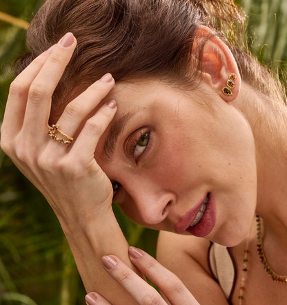 Brinco Duna Andaluzita Oval 18k