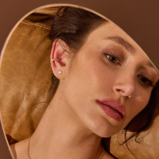 Brinco Duna Brilhante 18k