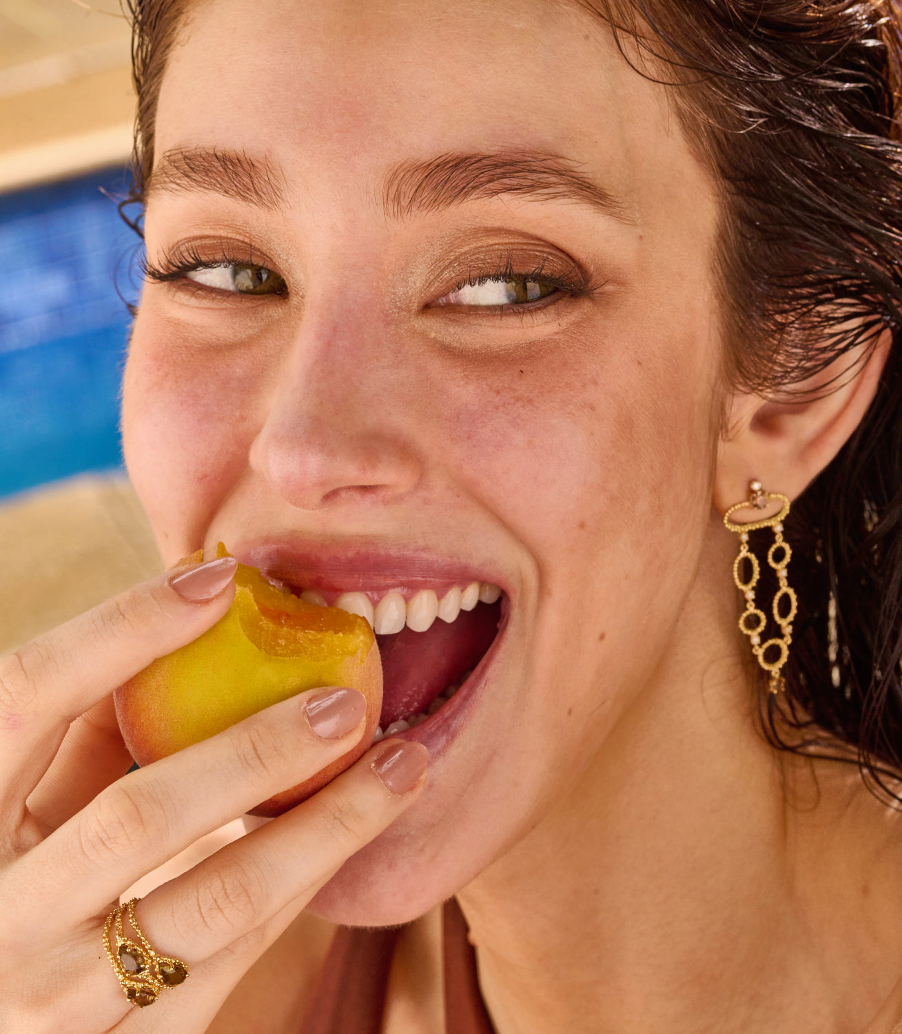 Brinco Duna Elos Duplo 18k