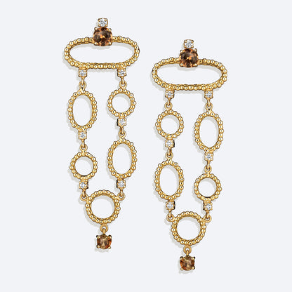 Brinco Duna Elos Duplo 18k