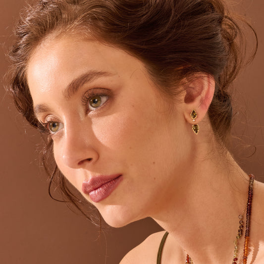 Brinco Ear Jacket Duna 18k