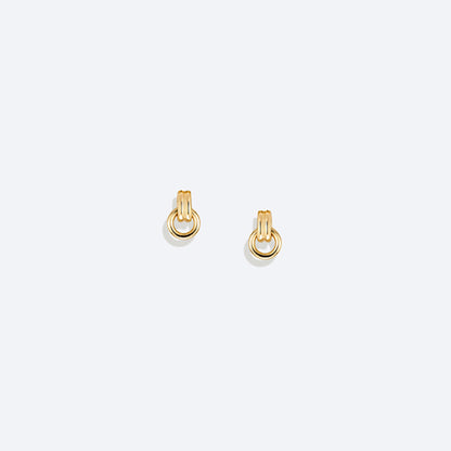 Brinco Espeto Elo Duo 18k