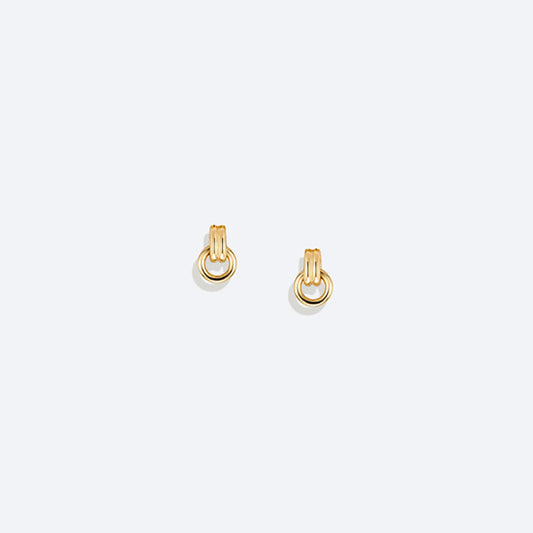Brinco Espeto Elo Duo 18k