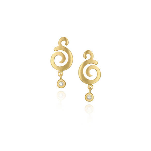 Brinco Espiral Mini 18k