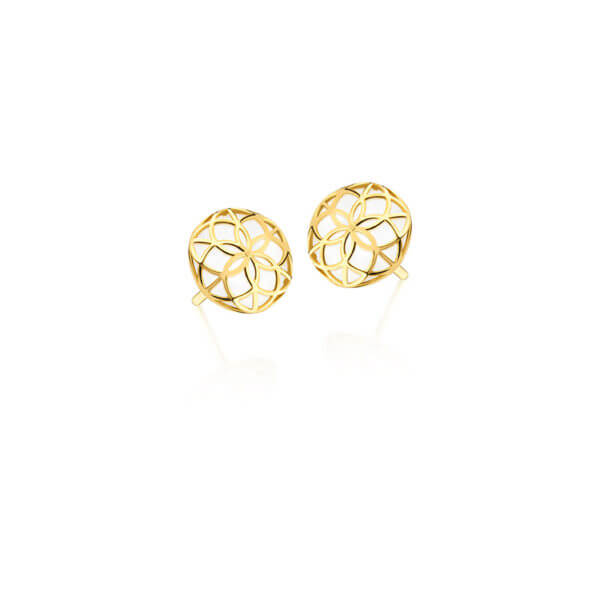 Brinco Flor da Vida Espeto 18k