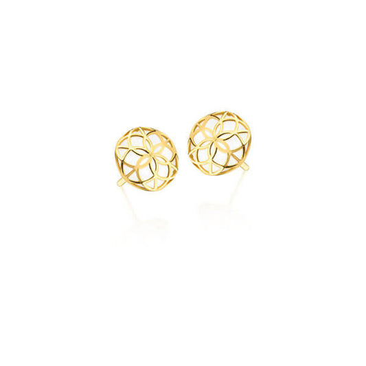 Brinco Flor da Vida Espeto 18k