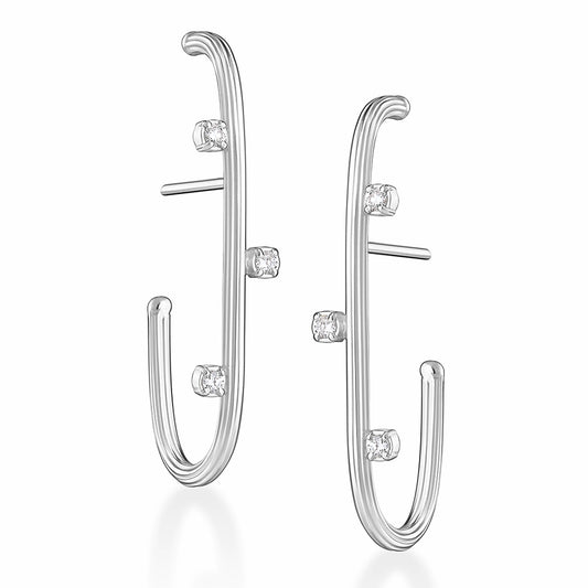 Brinco Flow Ear Hook 18k