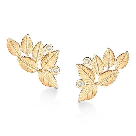 Brinco Folhagem Earcuff 18k