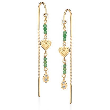 Brinco Paixão Esmeralda 18k