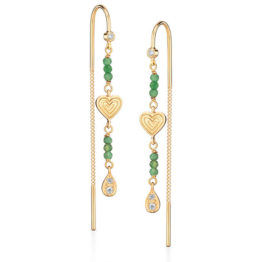 Brinco Paixão Esmeralda 18k