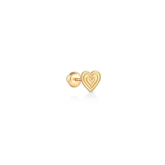 Brinco Piercing Coração Mini 18k