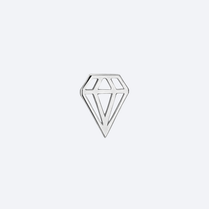 Brinco Piercing Diamante Mini 18k