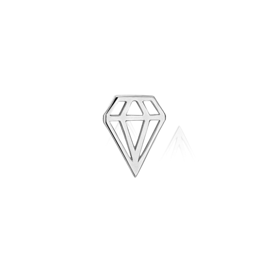 Brinco Piercing Diamante Mini 18k