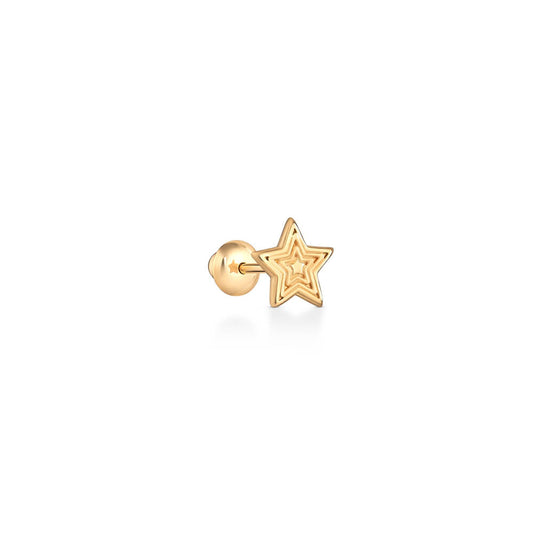 Brinco Piercing Estrela Mini 18k