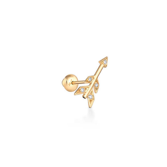 Brinco Piercing Flecha Mini 18k