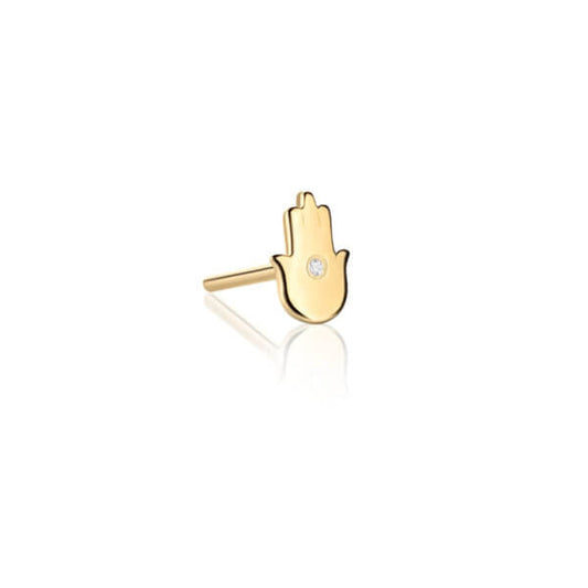 Brinco Piercing Hamsa 18k