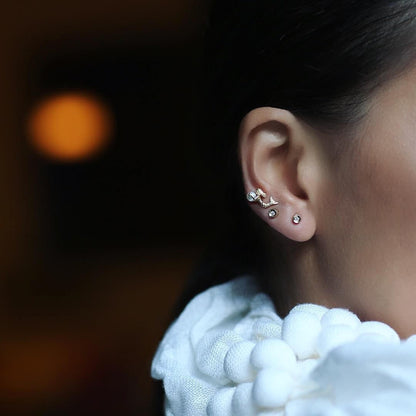 Brinco Piercing Sereia Mini 18k