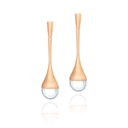 Brinco Pingo D'água (Cristal) 18K