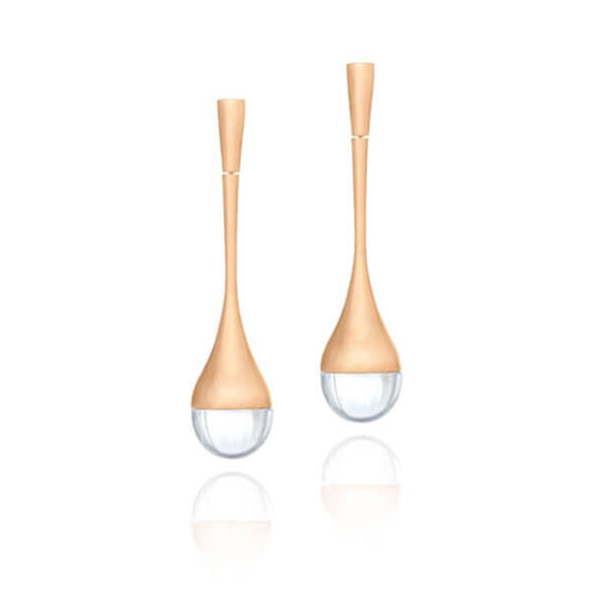 Brinco Pingo D'água (Cristal) 18K