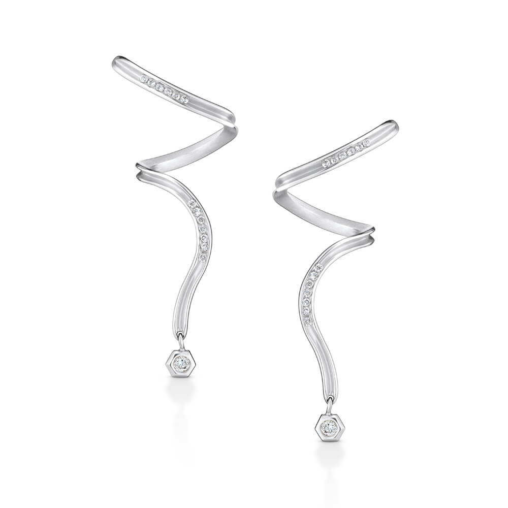 Brinco Reflexo Twist 18k