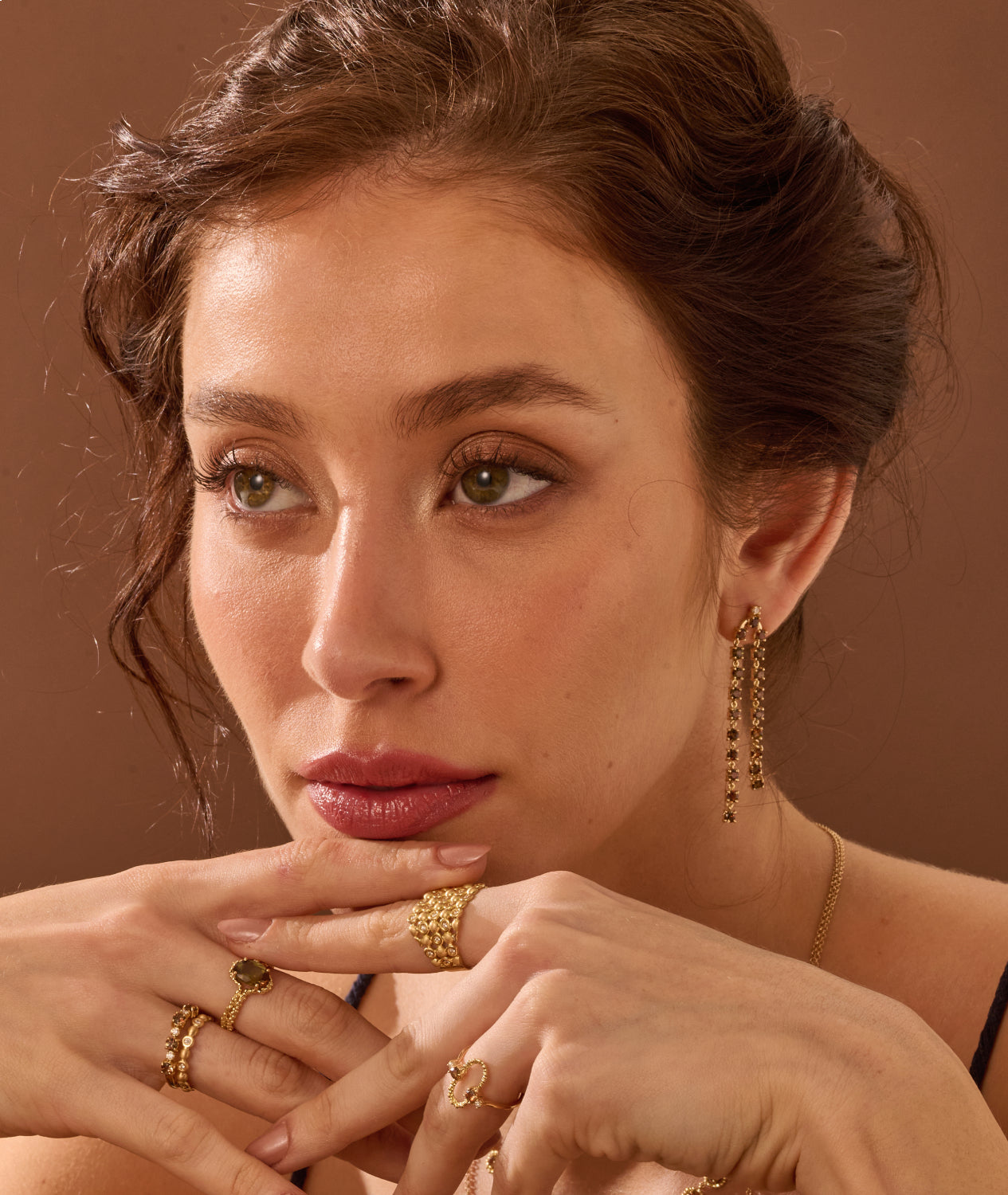 Brinco Riviera Andaluzita 18k