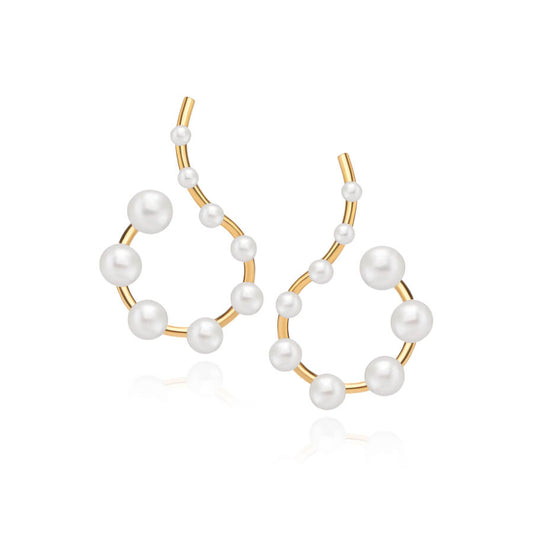 Brinco Torção Pearl 18k